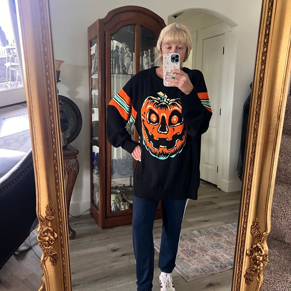 BEISTLE by Creepy Co. Pumpkin sweater 3X